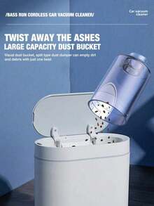 Máy hút bụi mini 6 trong 1, dụng cụ vệ sinh xe hơi cầm tay với chức năng phá kính khẩn cấp và cắt dây an toàn, bộ dụng cụ vệ sinh xe hơi có thể sạc lại dùng cho ô tô, nhà cửa, văn phòng, thú cưng, sạc USB. - 6 trong 1 - Xem 5