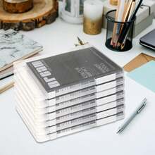 Hộp đựng hồ sơ khổ A4 (8,5" x 11"), hộp nhựa trong suốt đựng giấy tờ, tạp chí, văn phòng phẩm, đồ dùng học tập, hộp đựng đồ dùng đa năng trên bàn làm việc cho trường học, văn phòng, hiệu sách, nhà. - Nhiều màu - Xem 6