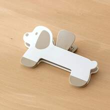 Plastic Cat-Shaped Book Clip, Cartoon Reading Aid Book Clip, Bookmark, Creative Design, Practical Bookmark Clip VVHN - Yellow-dog - View 9