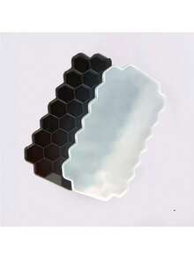 1pc 37-Cavity Honeycomb Silicone Ice Cube Tray With Lid, Reusable DIY Ice Maker Mold - Multicolor - View 7
