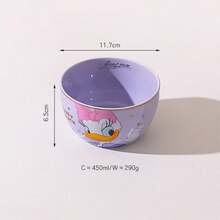 Disney 4.5英寸镀金陶瓷碗，适合盛放米饭、汤、甜点、配菜和冰淇淋，庆典礼品小碗 - 彩色 - 查看 5