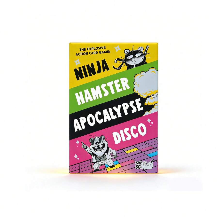 Disco Hamsters Card Game: Fast-Paced Action Game Night Fun, Collect Points In Chaotic Card Frenzy, Whirlwind Of Fun Challenges With Strategy & Stealth, Strategic Stealth & Dynamic Tabletop Challenges For Victory - Multicolor - View 1