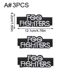 1 Set Of 3/8pcs Black And White English Letter Embroidery Patch Cute Fashion Polyester Patch DIY Clothing Ironing Patch Sewing Accessories Cloth Patch Used For Truck Hats, Jeans, Shirts, Jackets, Backpacks, Casual Clothing And Accessories - Mash Up - View 17