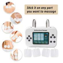 4 Outputs Pulse Electrostimulator 15 Massage Modes 30 Levels Intensity Electric EMS Acupuncture Body Massage Digital Physiotherapy Machine Rechargeable TENS Unit Muscle Stimulation - Multicolor - View 5