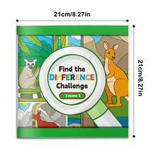 Hitta skillnaderna-utmaningsserien | Visuell observation och fokusträning, pusselaktivitet, hjärnboost, bästsäljare, roligt familjespel, perfekt julklapp - Hitta skillnaden - Visa 3
