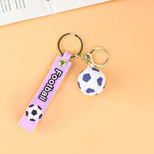 1 pieza Llavero de fútbol, Llavero de pelota de estrés de fútbol, Colgante de mochila, Adorno de coche, Llavero con forma de fútbol, Accesorio de bolsa deportiva casual - Regalo ideal para sobrino, hijo o compañeros de clase, recuerdo de la Copa Mundial, perfecto para club de fútbol y fanáticos, escuela, accesorios de coche, estilo gótico y Y2K lindo - multicolor - Ver 8