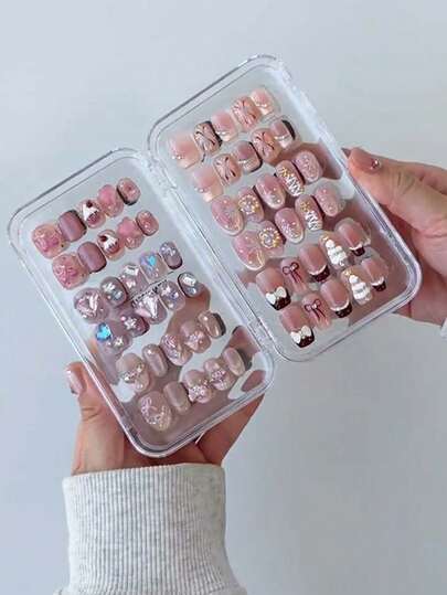 30 Pieces Per Piece. Portable, Wearable Nail Art Set Display Box For Nail Salons. Tri-Fold, Three-Layer Nail Art Storage Box. Acrylic Storage Box With Transparent Dustproof Cover. Multifunctional Nail Art Storage Box. Portable Wearable Nail Art Storage Box. Transparent Dustproof Cover.