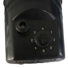 Ventilador de Pedestal de 12 Pulgadas, 3 Velocidades, Motor Oscilatorio de 65w, Para Casa, Oficina, Salón, Taller, Potente y Silencioso, Fácil de Armar - Negro - Ver 2