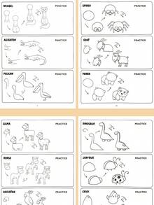 如何绘画：循序渐进绘画书 - 绘画爱好者创作指南，绘画教学，生日和圣诞节礼物，创意学习，趣味插图，优质纸张，循序渐进指南，献给年轻艺术家 - 彩色 - 查看 3