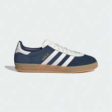 Adidas Originals GAZELLE 男女通用室内休闲运动鞋，低帮 IH9650 - 霧霾藍 - 查看 7