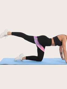 1pc Iridescent Resistance Band For Daily Fitness - Multicolor - View 6