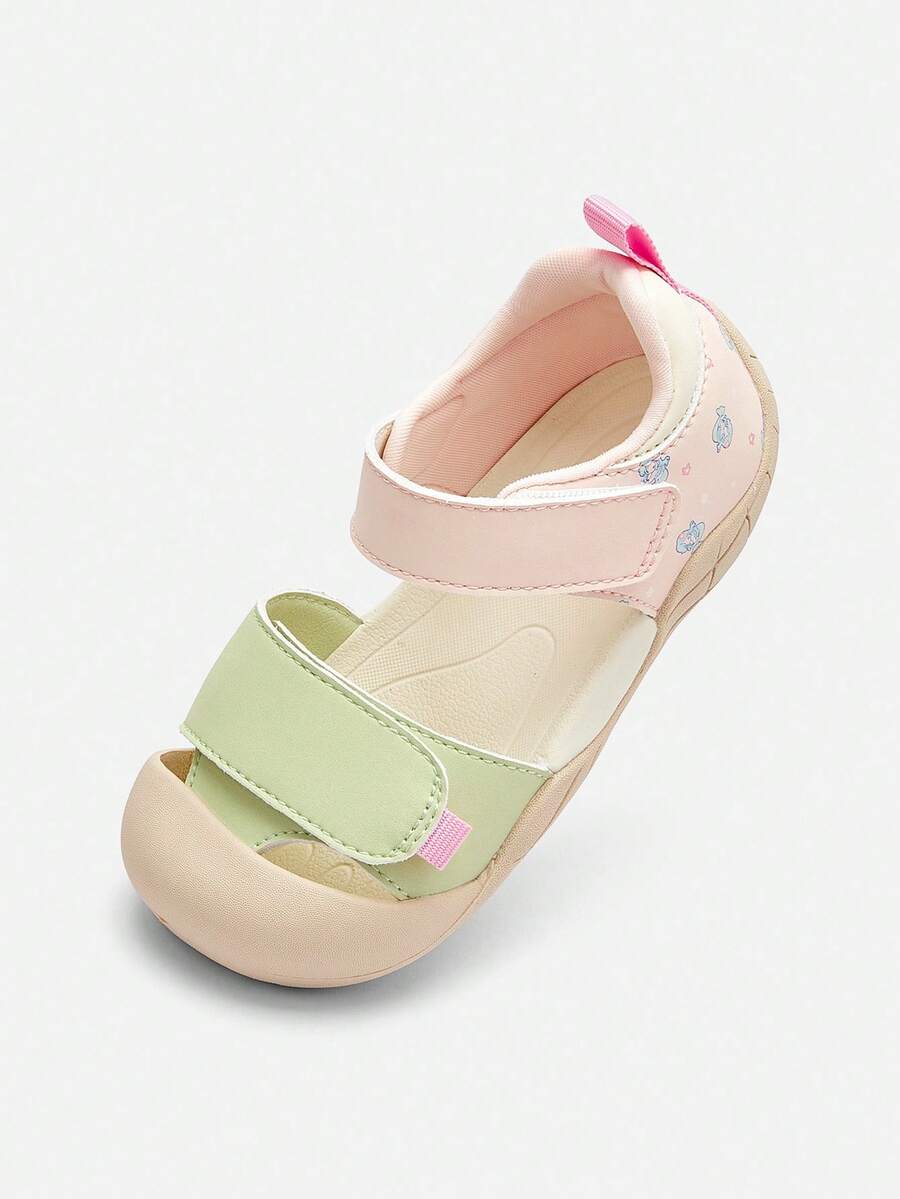 Balabala 2026 Children's Breathable Lightweight Protective Soft Bottom Summer Sandals - Pink Green - View 1