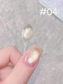 10毫升浅光风铃猫眼凝胶指甲油 2026 新款闪光裸紫色高级闪粉猫眼美甲 裸橙色美甲 春季美甲 婚礼美甲 - 彩色 - 查看 8