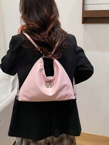 Túi xách cỡ lớn thời trang mới, túi đeo vai phong cách Hàn Quốc thường ngày dành cho nữ, thích hợp đi làm. - Hồng - Xem 7