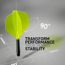 Lightweight Alloy Dart Shafts 2BA Standard Fit Competitive - White & Red - View 3