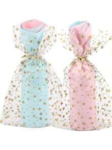 100 Pcs Star Gift Packaging Bag, Suitable For Party Gifts, Candies, Cookies, Snacks, Small Gifts, Plastic Gift Bags - Star Style - View 5