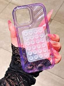 SGIAWETA-2pcs Transparent Inner Wave-Shaped Anti-Drop Material + Rectangular Suction Cup Stand Compatible With 16 Pro/16 Pro/16/15 Pro/15/14 Pro/14 Pro/14/13 Pro/13 Pro/13/12/11 Phone XR Cover Waterproof Shockproof Scratch Resistant-Birthdaygift - Nhiều màu - Xem 5