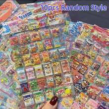 1pc Random Snack Packaging Sticker, Suitable For PET Material, Waterproof Cartoon Scrapbook Sticker, Diary Stationery, Cute Style - Multicolor - View 8