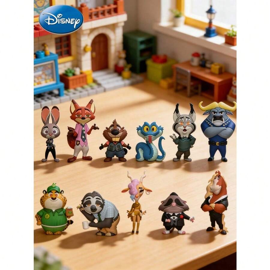 Disney Llaveros de figuras de personajes de la película Zootopia 2 oficialmente autorizados en bolsas ciegas, figuras de personajes de dibujos animados en 3D (Judy, Nick u otros personajes aleatorios), adecuados como regalos de cumpleaños, Navidad o coleccionables para familiares y amigos - Multicolor - Ver 1