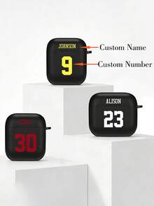Customized Earphone Cases - Black - View 1