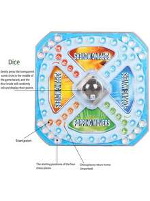 Juego de mesa Damas, Tablero de Rayuela, Juguetes de juego interactivos - Multicolor - Ver 6