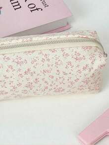 1pc Pink & Purple Style Stationery Bag, INS Style Pencil Case, Multi-Functional Cosmetic Storage Bag, Cute Versatile Organizer Pouch, Suitable For School, Stationery, Cosmetics, Skincare, Lipstick, Makeup Brushes, Coins, Small Items, Back To School Essential - Multicolor - View 7