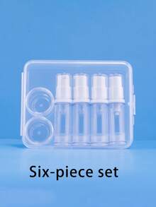 5/6/7sets Airless Lotion Bottle - Leak-Proof Vacuum Design, Refillable As Plastic For Skincare Products, Serums, Creams, And Travel Samples - Travel Bottle Suitable For Bathroom, Travel, Outdoor, And Business Use. Leak-Proof And Portable - Clear - View 9