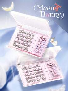 30 Pairs Glue-Free False Eyelashes - Little Rabbit Style Series - Delicate, Transparent, Natural, Lively Rabbit Charm, Girlish Vibe, MR.WISH False Eyelashes (Glue Not Included) - B - View 6