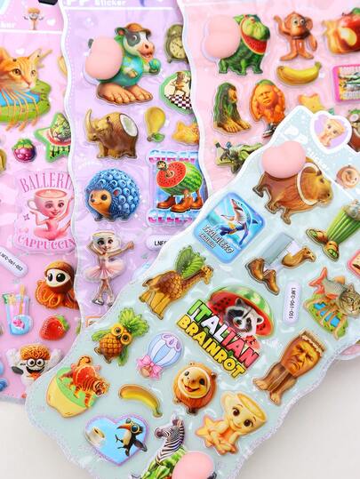 This Adorable Cartoon 3D Animal Sticker From Mountain And Sea Classics Is Perfect For Sticker Books And DIY Decoration Crafts, Also Suitable For Phone Case, Laptop, Desktop Computer, Notebook, Planner, Mug, Decorative Stickers.