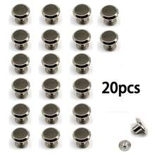 20pcs 10mm Round Tip Chicago Screws/Rivets, Suitable For Leather Shoulder Bags, Backpacks, Belts, Wallets - Multicolor - View 9