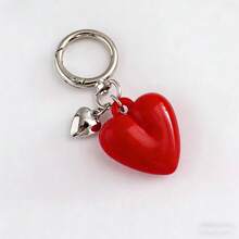 1pc Heart-Shaped Keychain, Versatile Bag Charm, Car Key Chain - View 5