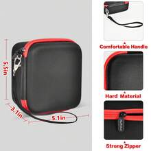 Funda para cámara de impresión instantánea para niños compatible con ESOXOFFORE Dylanto DUDUDRAGON GKTZ Dafotil Careenoah Aasonida, bolsa de almacenamiento para papel de impresión instantánea, solo la funda - Negro - Ver 3