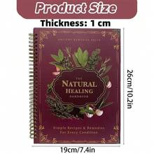 自然疗法手册，螺旋装订版自然草药疗法指南 - 彩色 - 查看 3