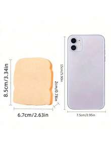 1 món đồ chơi bóp hình bánh mì mới về, đồ chơi giảm căng thẳng có độ đàn hồi chậm và chân thực. - Nhiều màu - Xem 3