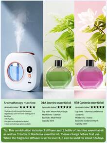 1pc Small Full-Automatic Spray Aromatherapy Machine Household Appliances, Household Fragrant Essential Oil Diffusers, With Cold Fog And Digital Display, Office Electric Air Purifier, Hotel Timed Spray Aromatherapy Machine, Aromatherapy Spray, White/Rechargeable/Wall Mounted/Desktop, Five Working Modes, Six Essential Oil Fragrance Types (Lavender, Jasmine, Gardenia, True Self, Shangri La, Hill), Durable And Fresh Air, Very Suitable For Cars, Bedrooms, Offices, Rooms, Bathrooms. - Trắng - Xem 33