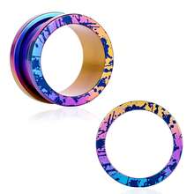 2件装男女通用复古多彩钛金属耳扩耳钉嘻哈朋克风 - 日常/派对/海滩时尚饰品 - round - 查看 16