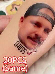 Pegatinas de tatuaje temporal personalizado, fiesta individual, cumpleaños, ¡cualquier celebración! Regalo del Día de San Valentín, regalo para él, regalo para mamá, regalo para amigos, decoración del hogar, accesorios, regalo personalizado, regalo personalizado, accesorios de belleza de otoño y Navidad - Multicolor - Ver 10