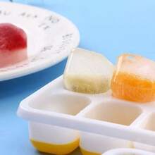 2pcs RUNMKUO Silicone Ice Cube Trays With Lids, LFGB Certified, Stackable Ice Molds Suitable For Baby Food, Whiskey, Beverages - Multicolor - View 3