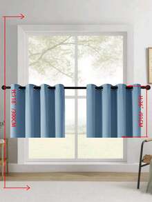 Blackout Curtains, Thermal Insulated, Opaque Curtains With Grommets, UV Protection, Bedroom Home Living Room Interior Decor - Blue - View 36