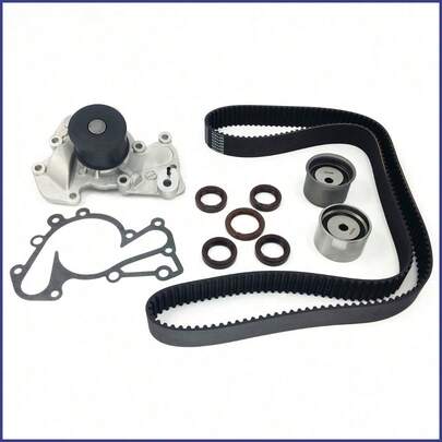 Timing Belt W/ Water Pump Tensioner Kit For  Tucson Kia Sportage 2.5 2.7L