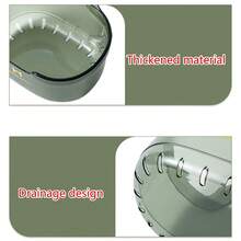 Wall Hanging Vegetable Cosmetics Storage Basket Rack Pantry Organizer Container - Multicolor - View 8