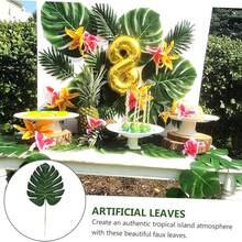 10/20/Chiếc Lá cọ nhân tạo 13,7 inch, Lá cọ nhiệt đới, Lá cọ giả có thân, Lá Monstera nhiệt đới nhân tạo, Cây nhân tạo, Cây xanh chống tia UV, Cây xanh nhân tạo, Thích hợp làm quà tặng Ngày của Mẹ, quà sinh nhật - Màu xanh lá cây đậm - Xem 9