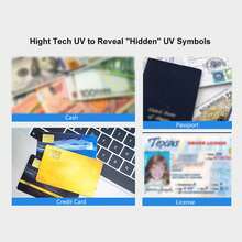 Detector de dinero falsificado UV detector automático de moneda para comprobar pasaporte tarjeta de crédito DC5V 2A - Gris Claro - Ver 3