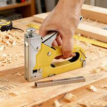 1 pieza Grapadora manual de uso pesado, excelente para reparaciones de carpintería del hogar, proyectos DIY y manualidades (sin grapas) - Pistola de clavos manual (clavos no incluidos) - Ver 3