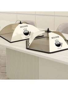 1pc Foldable Food Cover Net - Reusable Meal Table Food Protector, Fly-Proof And Keeps Food Fresh - Multicolor - View 7