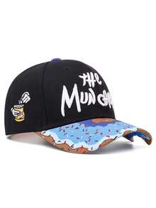 1 gorra de béisbol callejera unisex con tema de rosquilla de moda - Azul - Ver 5