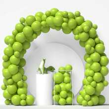 87件套绿色极简气球拱门套装，浅绿色乳胶气球花环套装，适用于圣帕特里克节、复活节、春季庆典、夏季派对、毕业典礼、生日、订婚纪念日、结婚纪念日、婴儿洗礼、母亲节、盛大开业、绿色植物主题日、亲子活动等场合。 - 查看 2