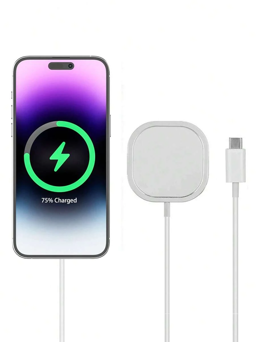 15W USB-C 無線充電器 適用於 iPhone 12/13/14/15/16/17 系列 - 白色 - 查看 1