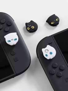 GeekShare 4 buah Tutup Joystick Silikon Desain Kucing untuk Nintendo Switch 2, Aksesoris Gaming - View 2