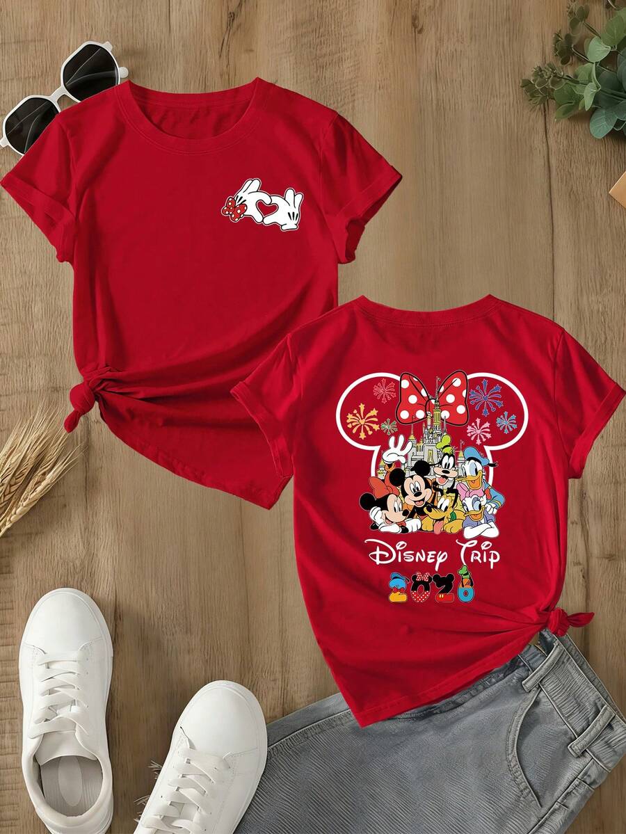 Disney Tee-shirts pour femmes - Rouge - Voir 1